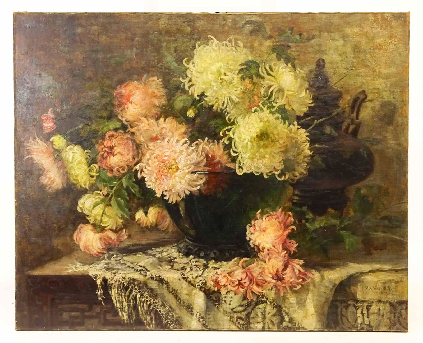 S. A. Vincent Ryon (19th Century), Still Life (1 of 4)