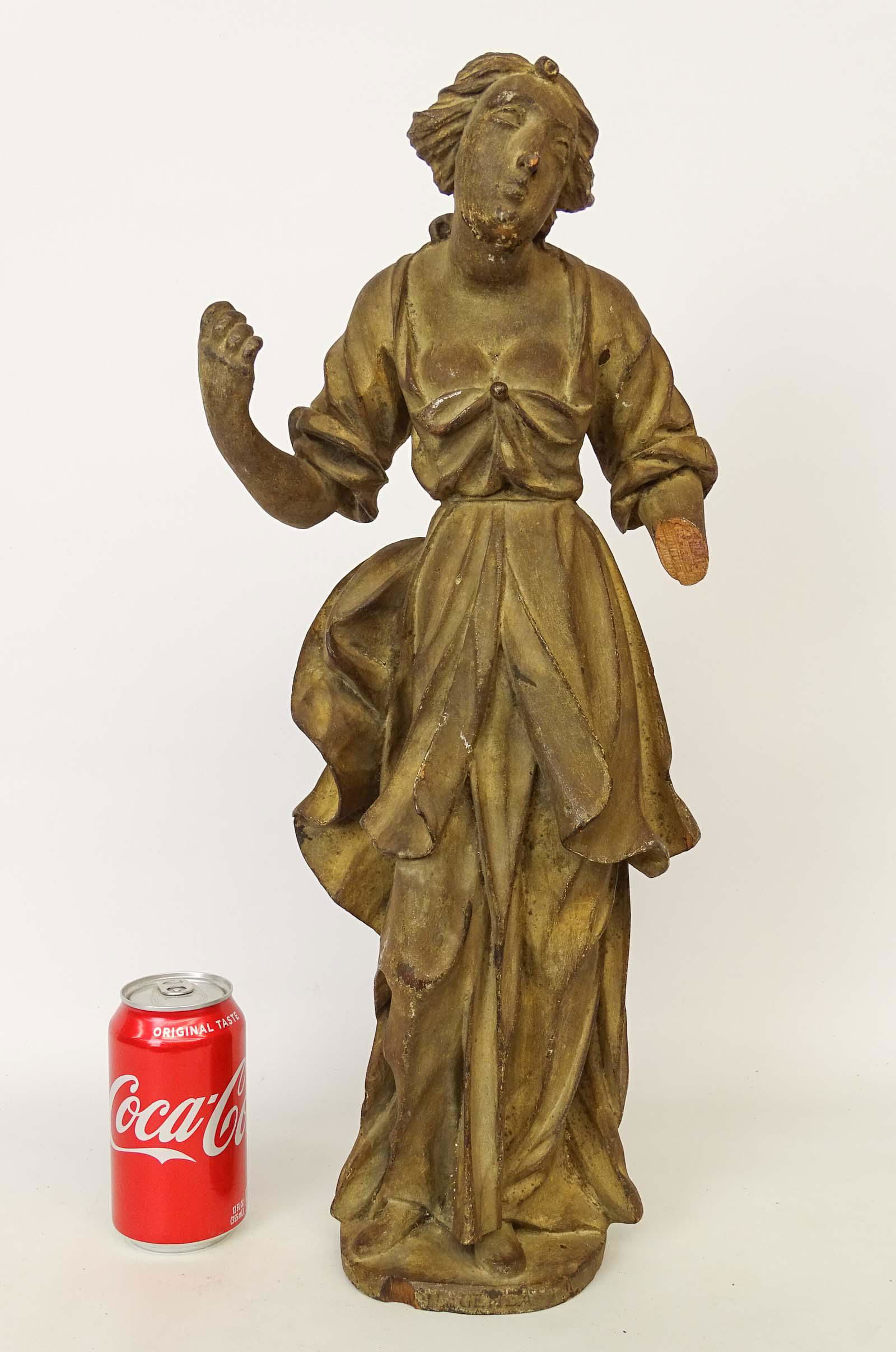 19th c. Continental School Carving Of A Woman (1 of 6)