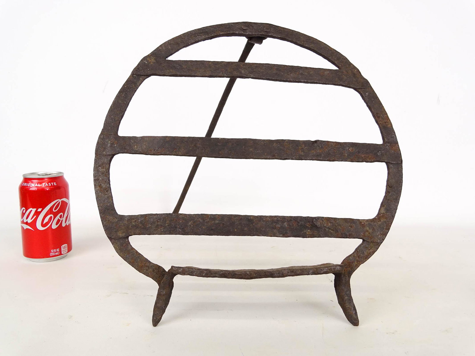 Scottish Broiler: Blacksmith made Scottish broiler. 13 1/4" D., 14 1/4" Ht..