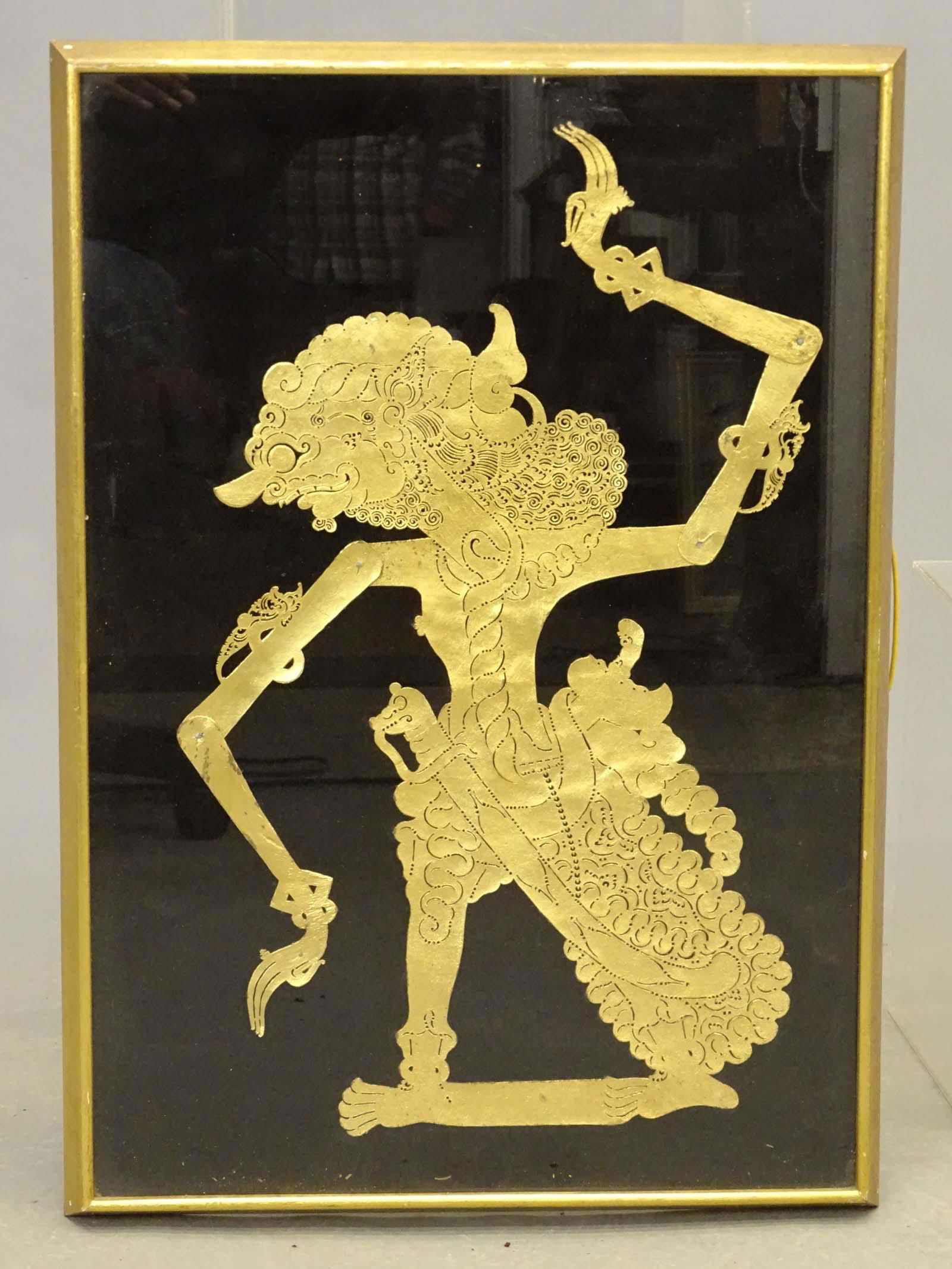 Framed Indonesian Puppet (1 of 2)