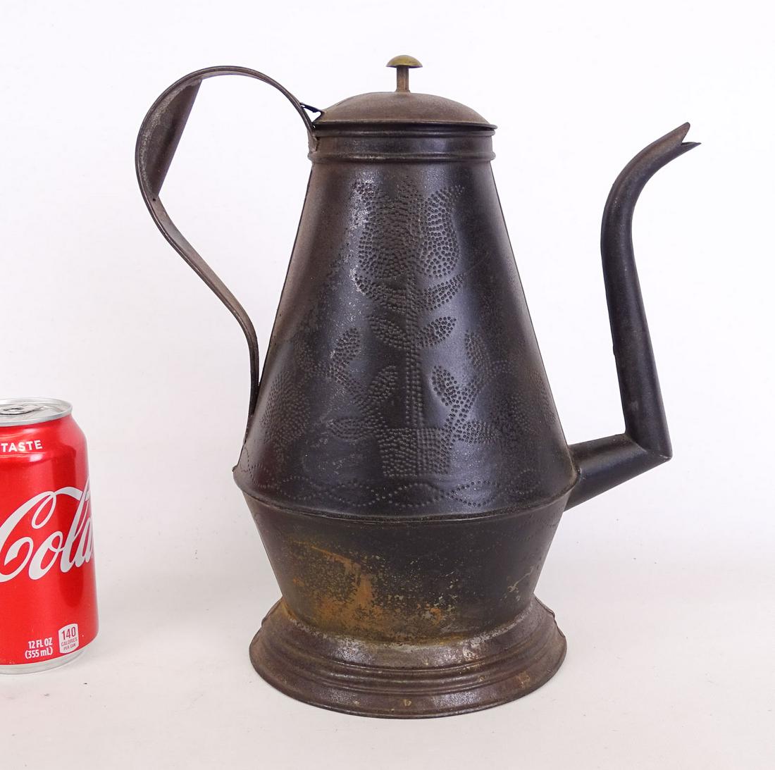 Punched Tin Coffee Pot (1 of 4)
