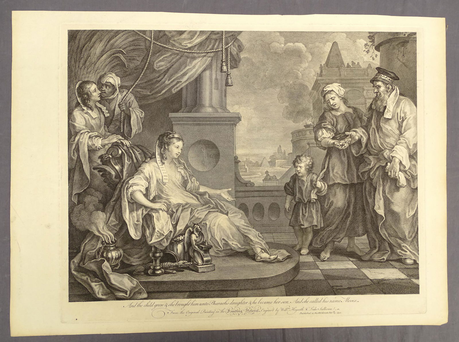 Hogarth Antique Moses Print (1 of 2)
