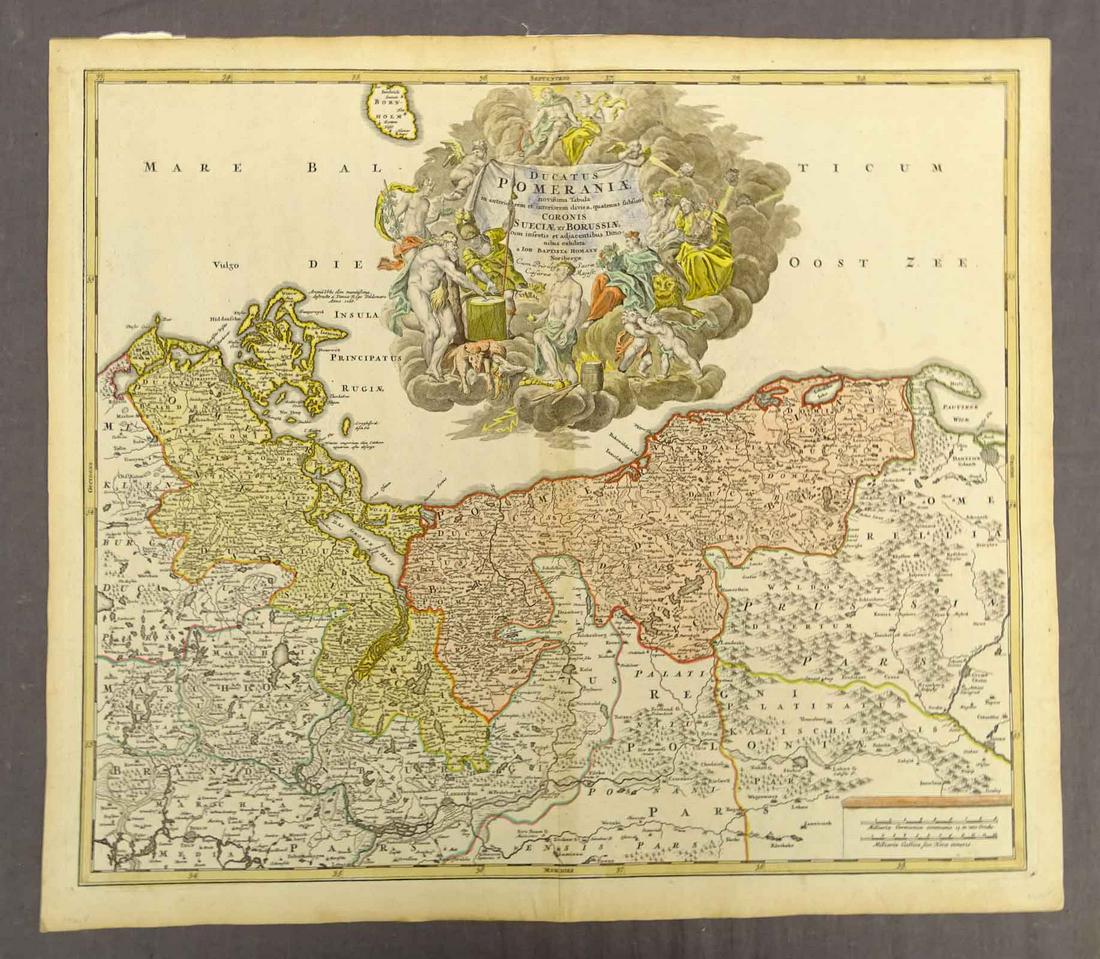 Pomerania Central Europe Antique Map (1 of 2)