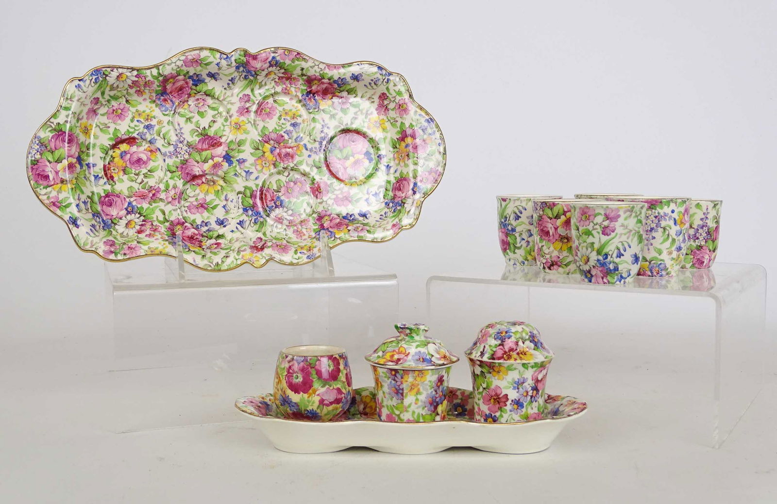 English Chintz Lot (1 of 6)