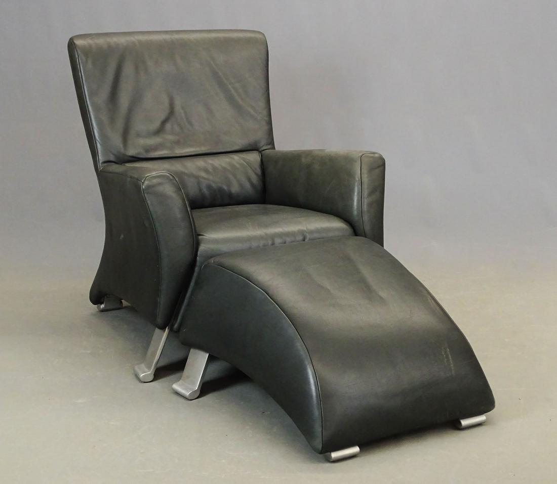 Forum Rolf Benz Leather Chair & Ottoman (1 of 9)