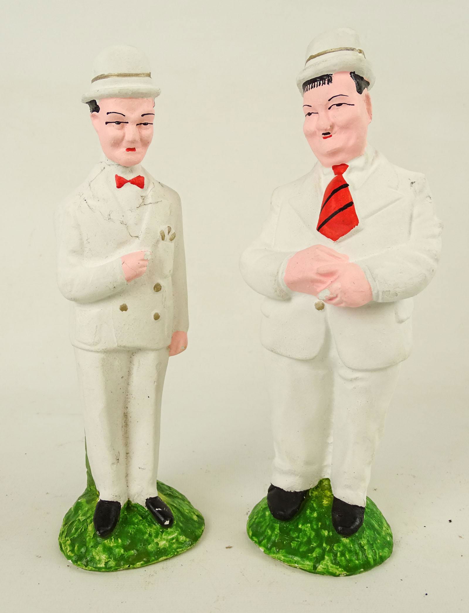 Laurel And Hardy Plaster Carnival Figures (1 of 4)