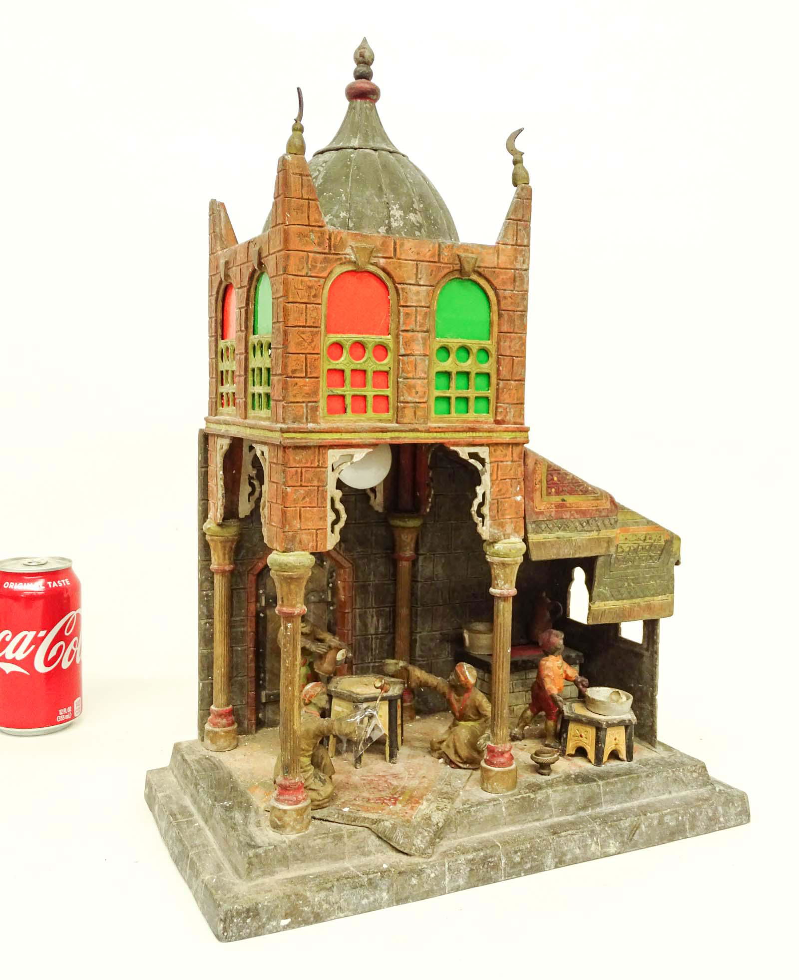 Early Metal Figural Lamp (1 of 4)