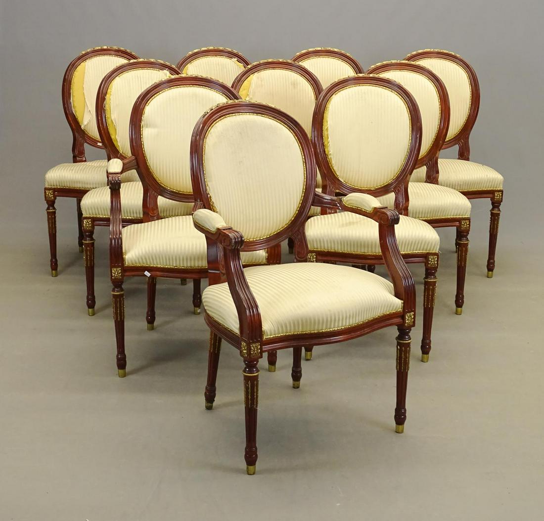 Set Of (10) Regency Style Chairs (1 of 12)