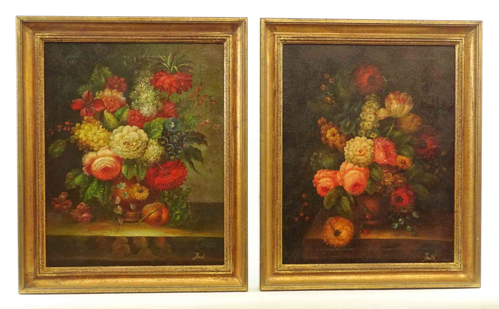 Pair Floral Still Life Paintings (1 of 5)