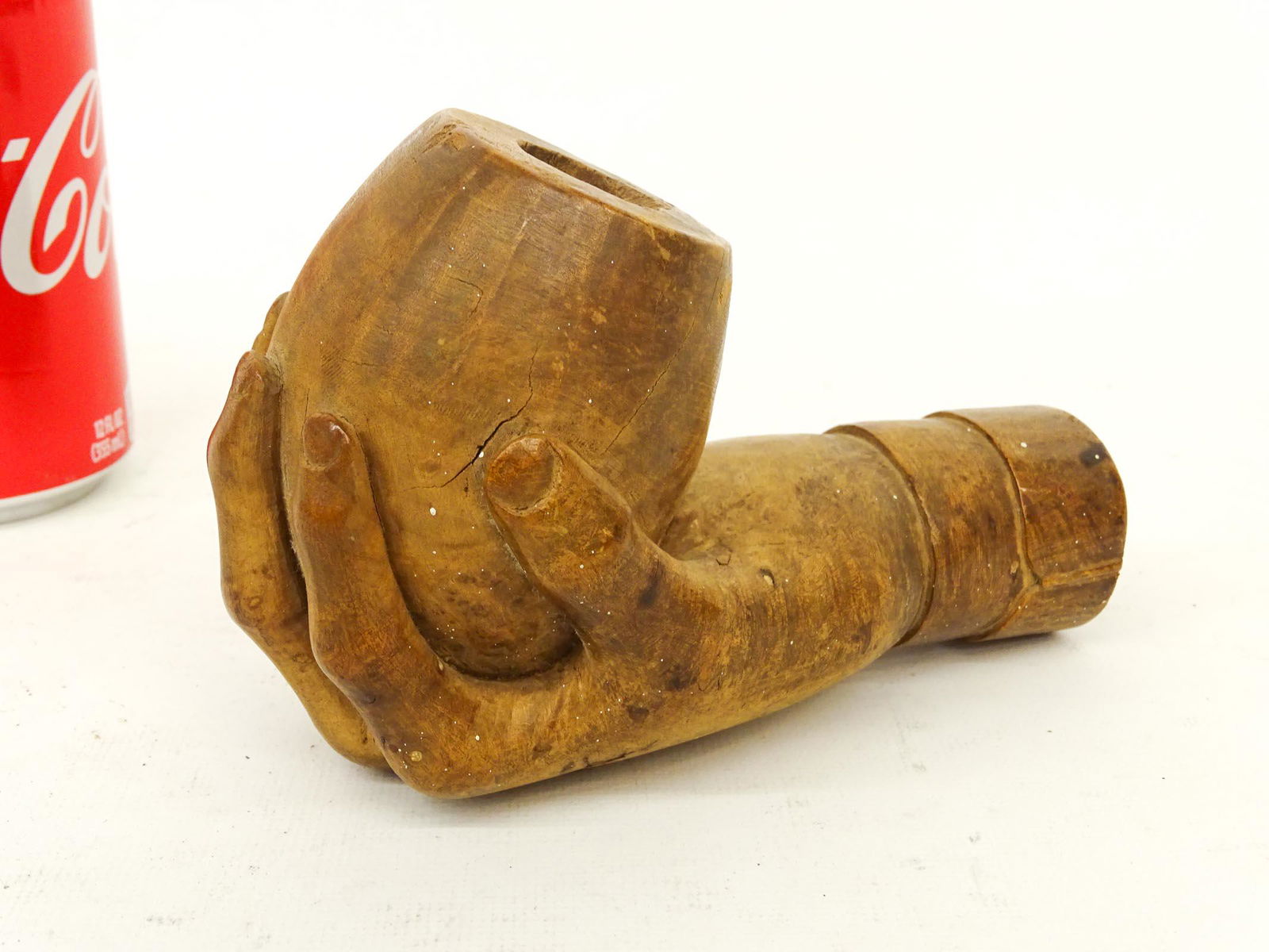 Folk Art Wooden Carved Pipe (1 of 4)