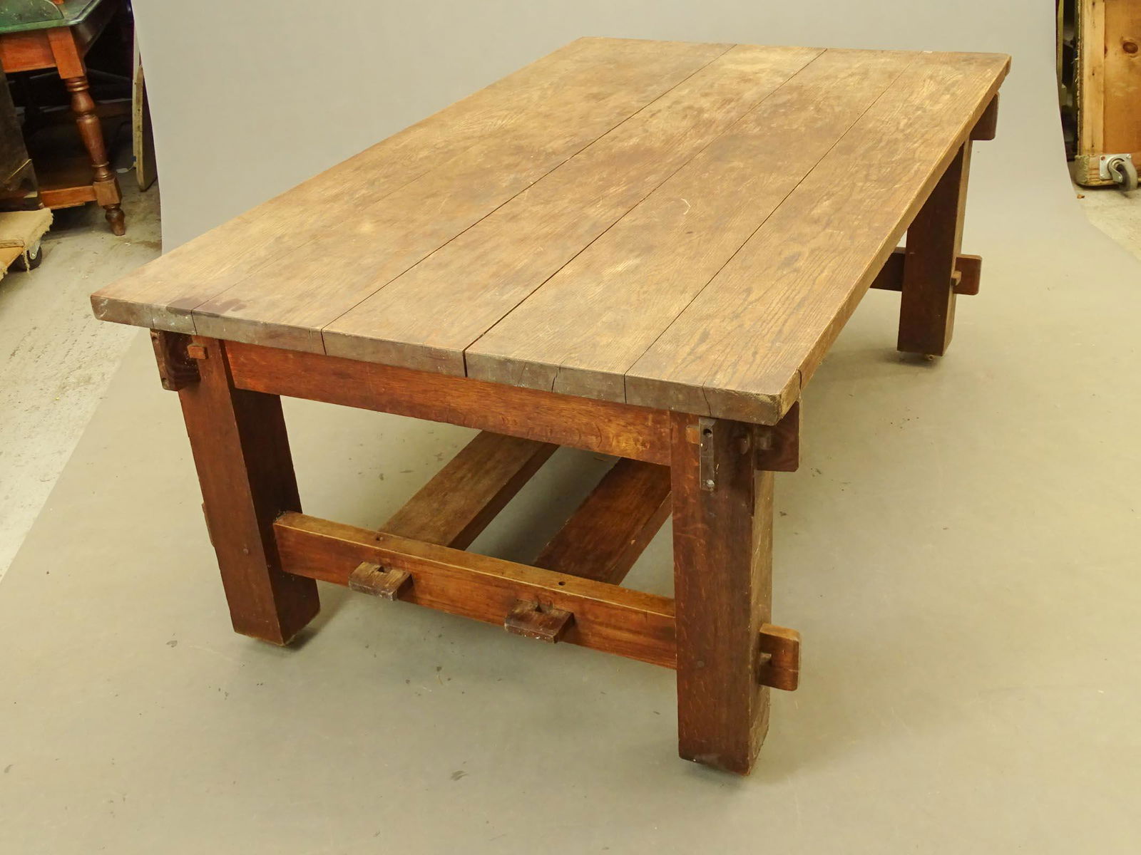Vintage Oak Library Tables Conference Tables For Sale Antique