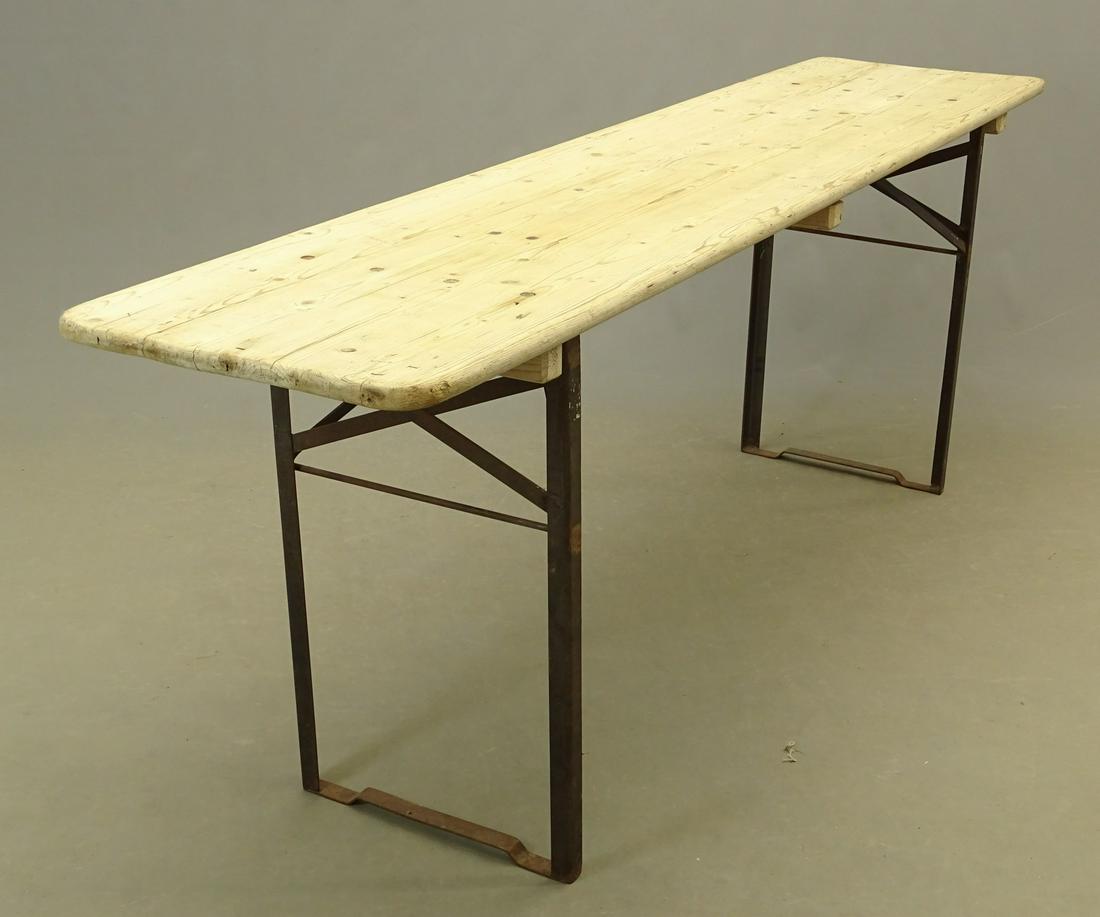 Decorative Folding Table: Decorative folding table. 19 1/2" x 87.