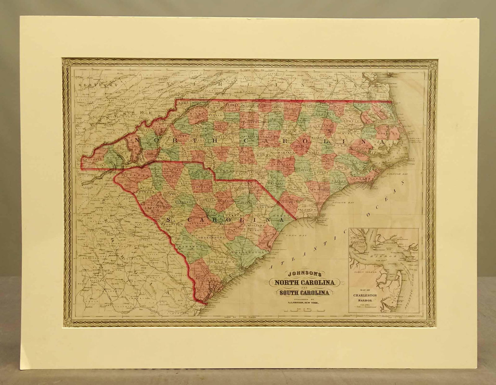 North & South Carolina Early Map (1 of 3)