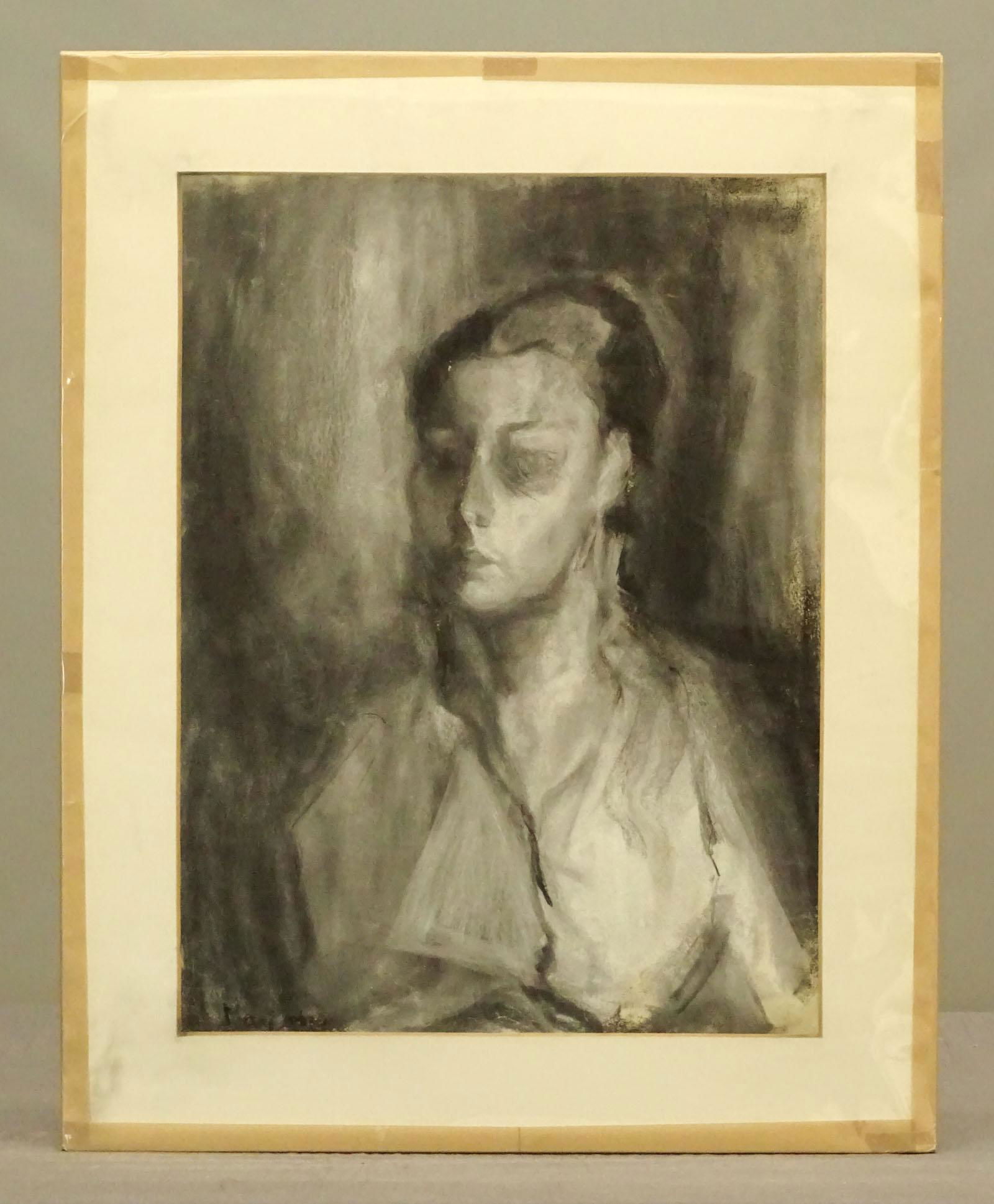 1950s Drawing of a Woman (1 of 3)