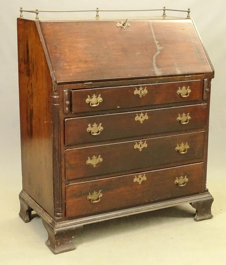 18th c. Chippendale Slant Lid Desk (1 of 8)