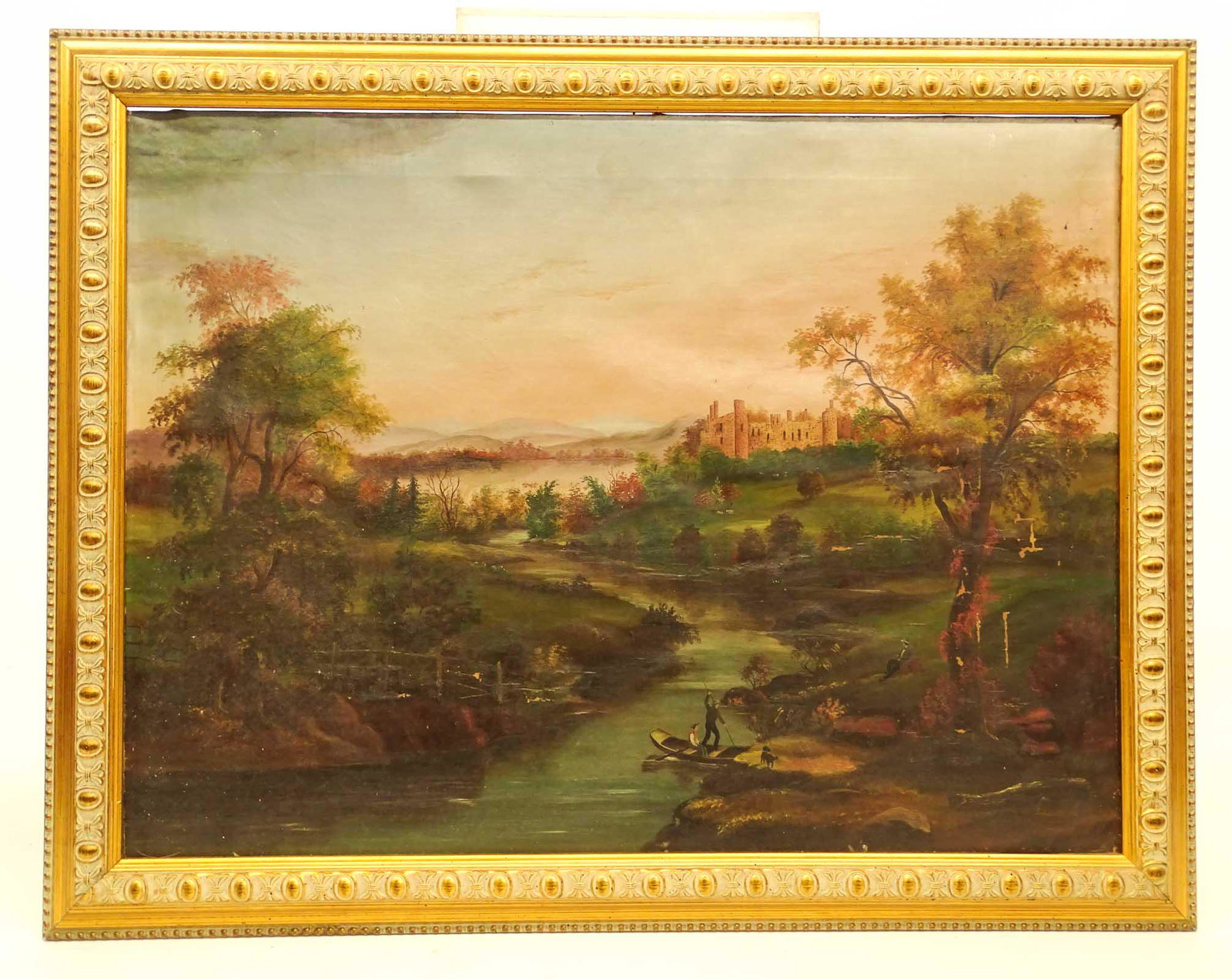 Hudson River School, Landscape: Hudson River School, landscape. Oil on canvas. 24" x 32".