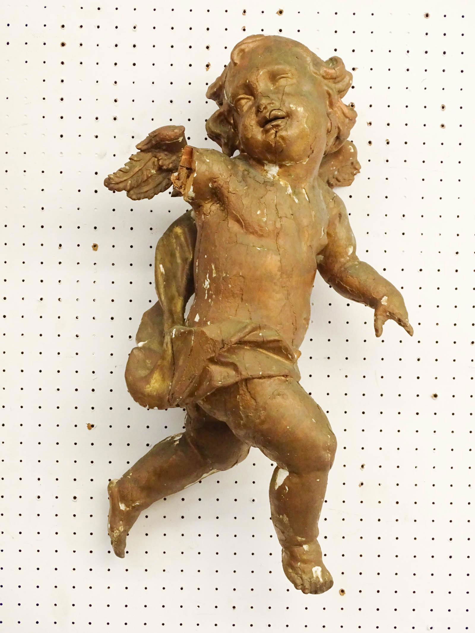 Early Italian Carved Wooden Putti Figure (1 of 8)