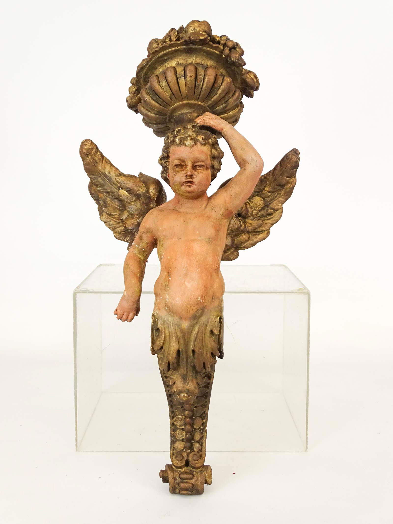 Continental Plaster Figural Fixture (1 of 6)