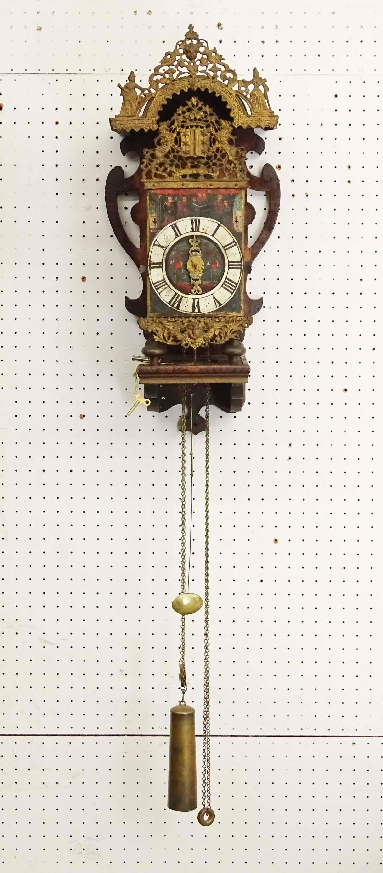 19th c. Continental Wall Clock (1 of 8)
