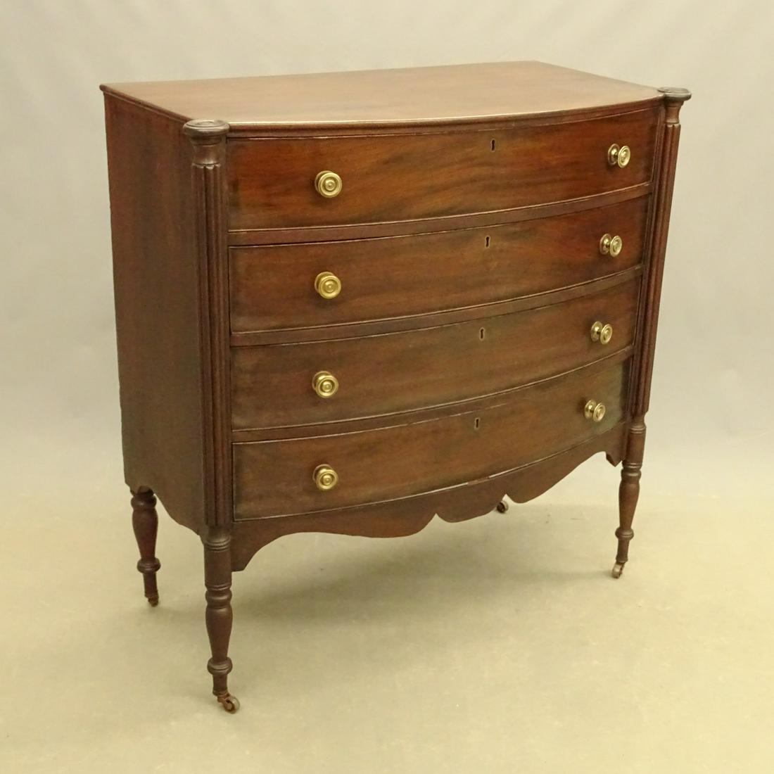 19th c. Sheraton Chest of Drawers (1 of 4)
