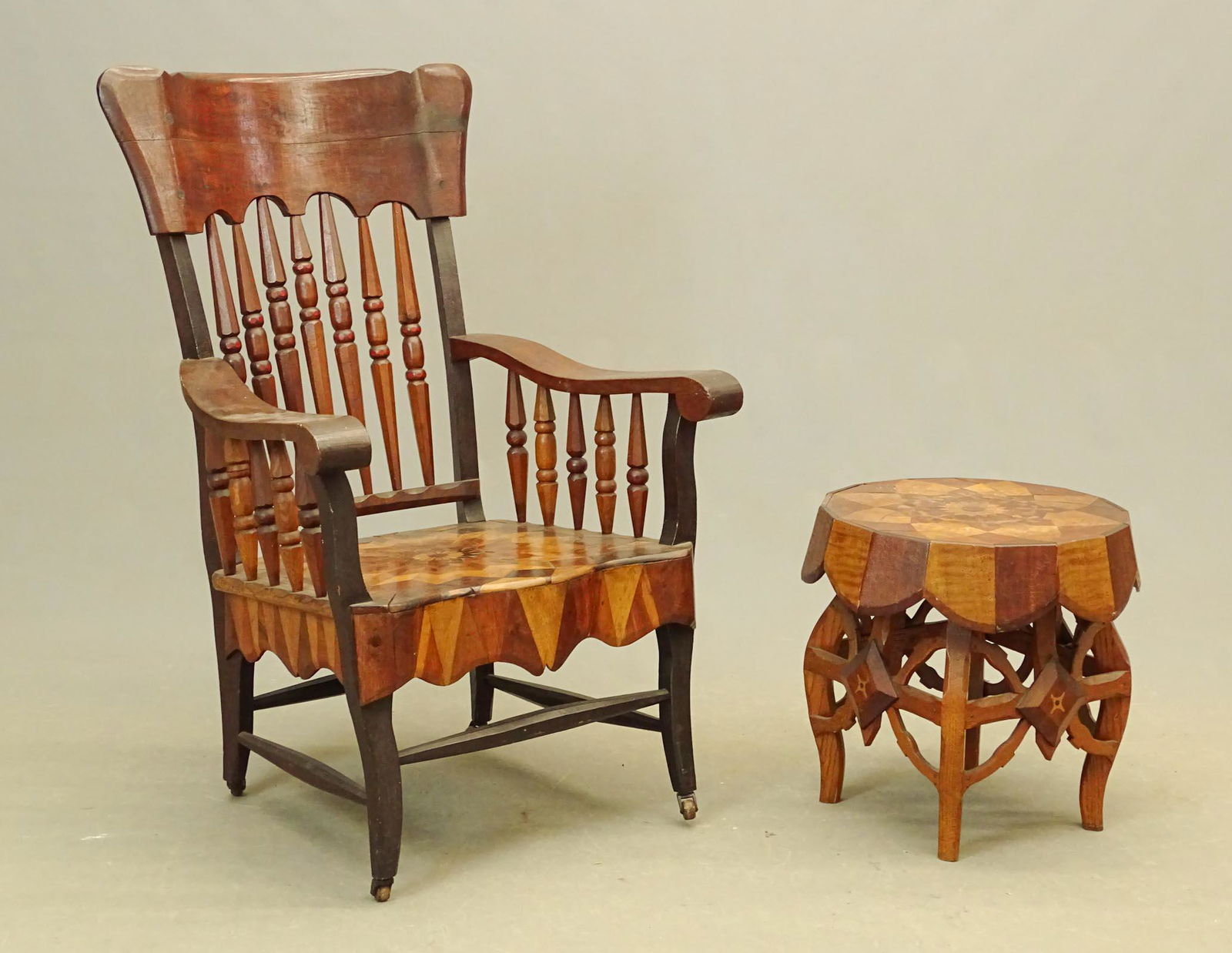 Folk Art Table And Chair (1 of 8)