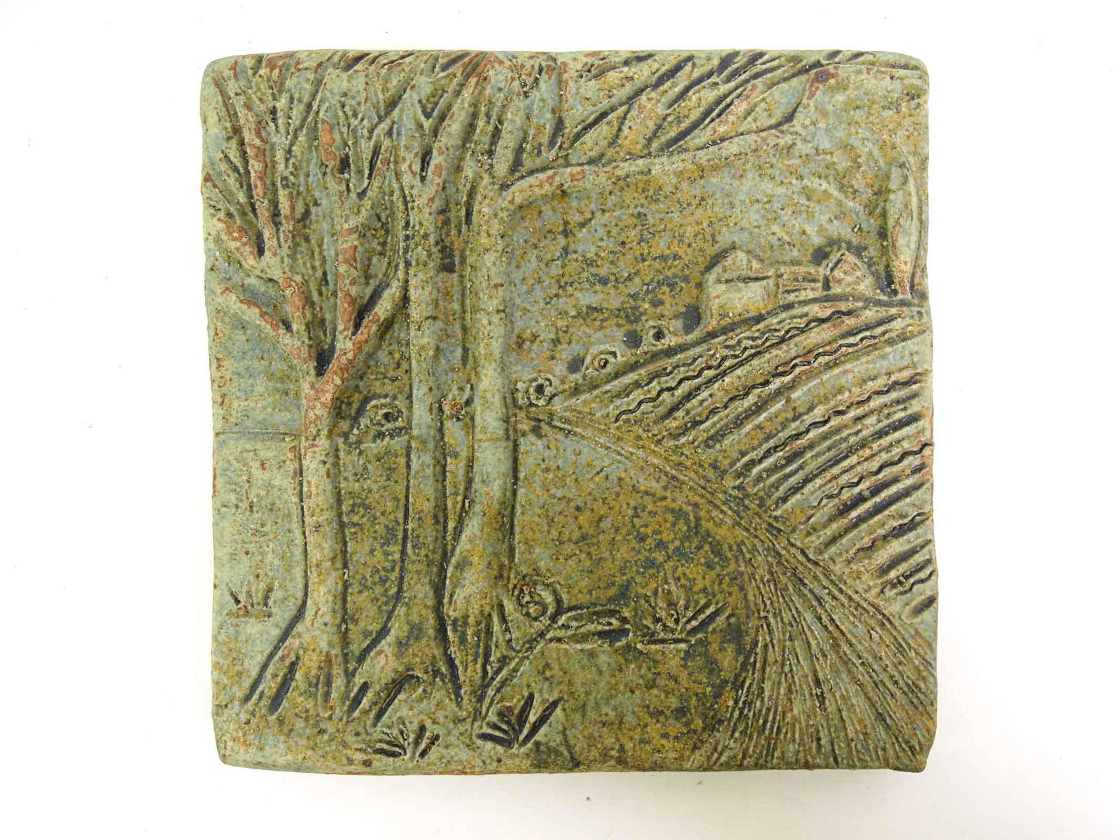 Arts & Crafts Ceramic Tile: Arts and Crafts ceramic tile. 5 3/4" square.