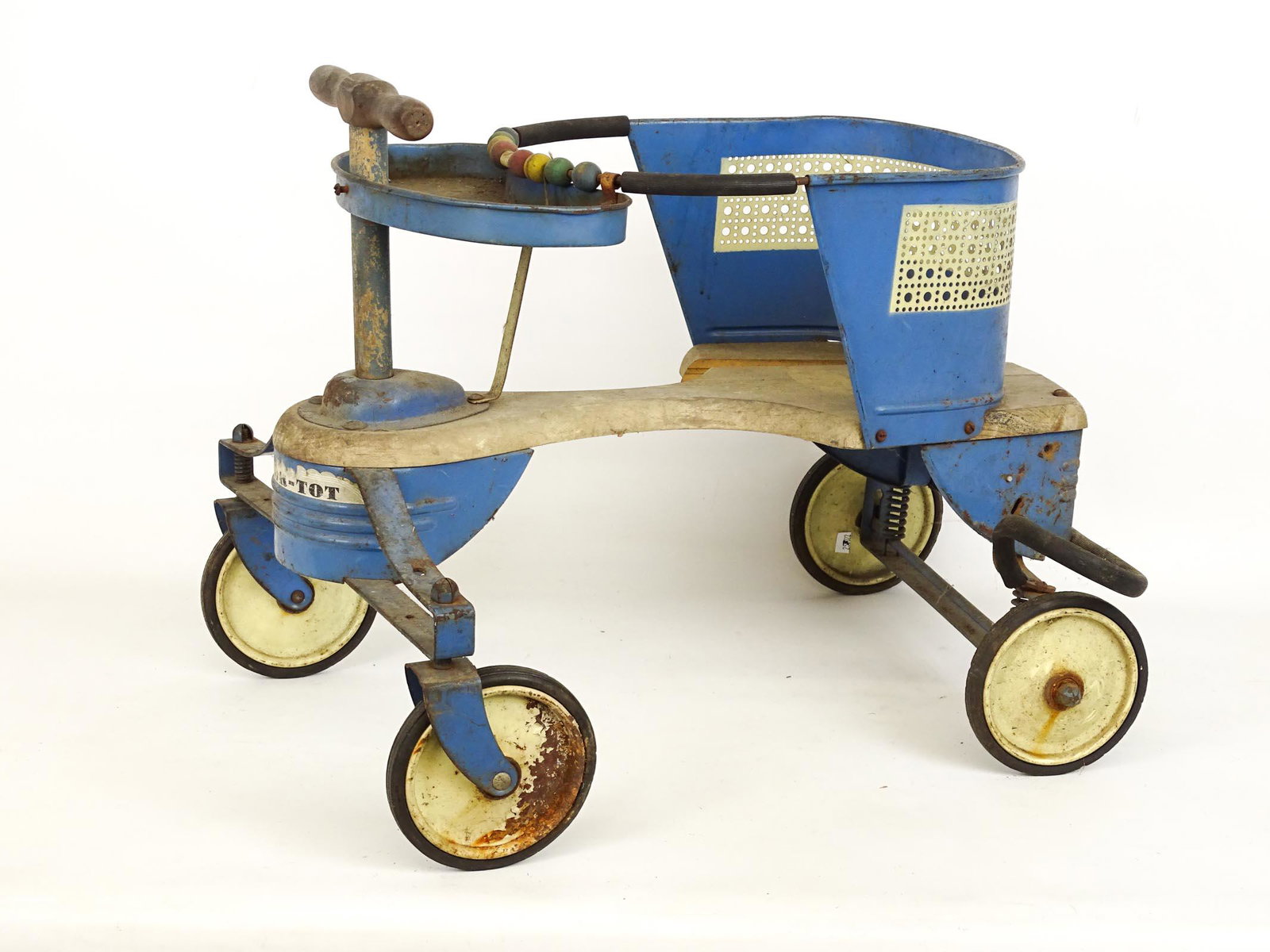 Vintage Child's Toy Cart: Vintage child's toy cart.