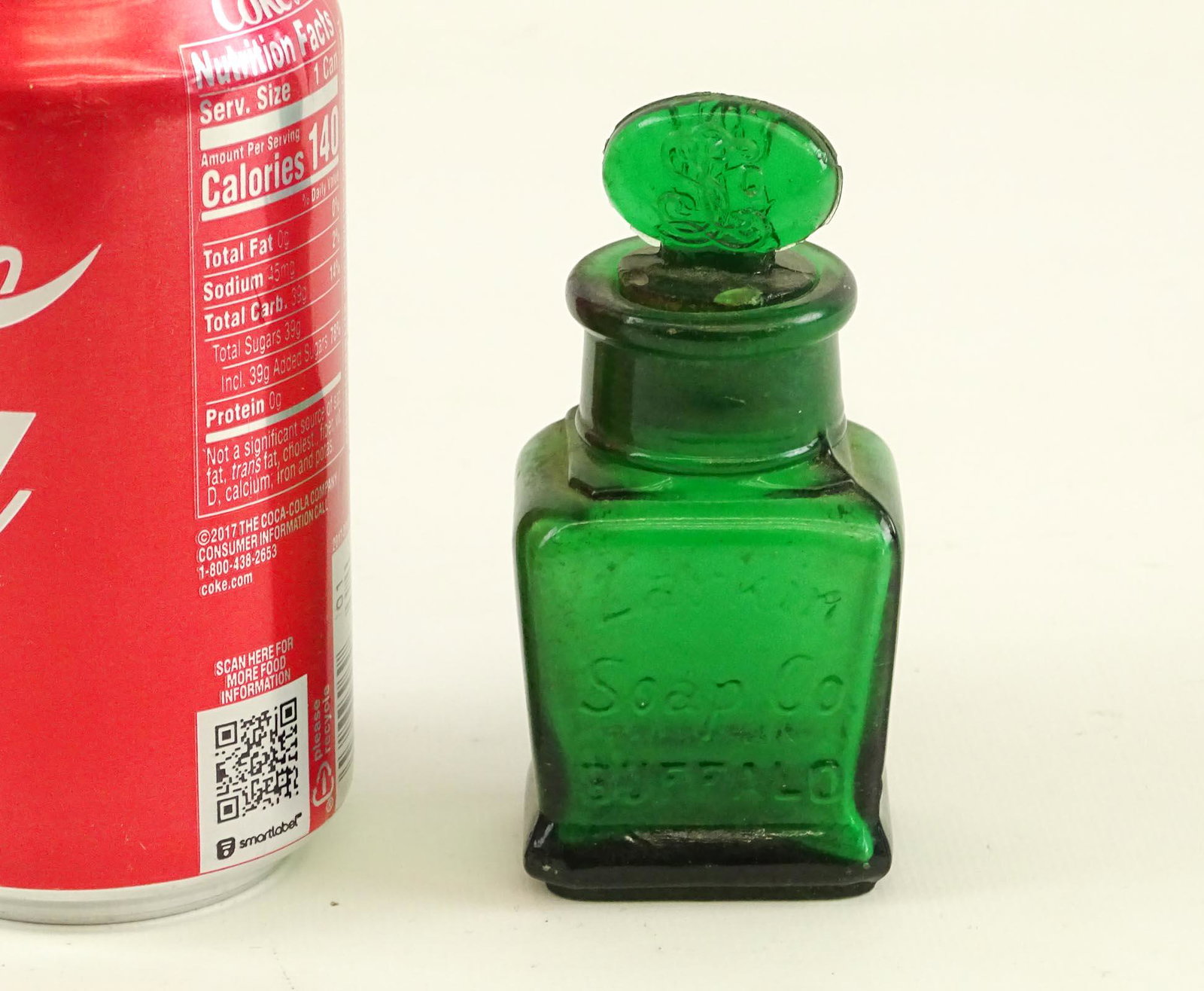 Larkin Soap Bottle: C. 1900 Larkin soap bottle (Buffalo). 4" Ht..