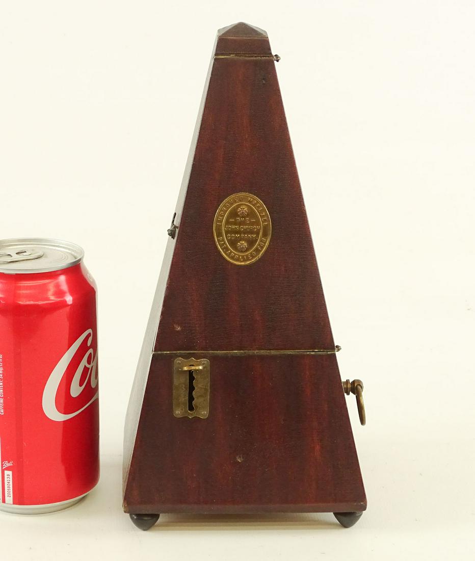 Vintage Metronome: Vintage metronome. Labeled "THE CHURCH COMPANY".