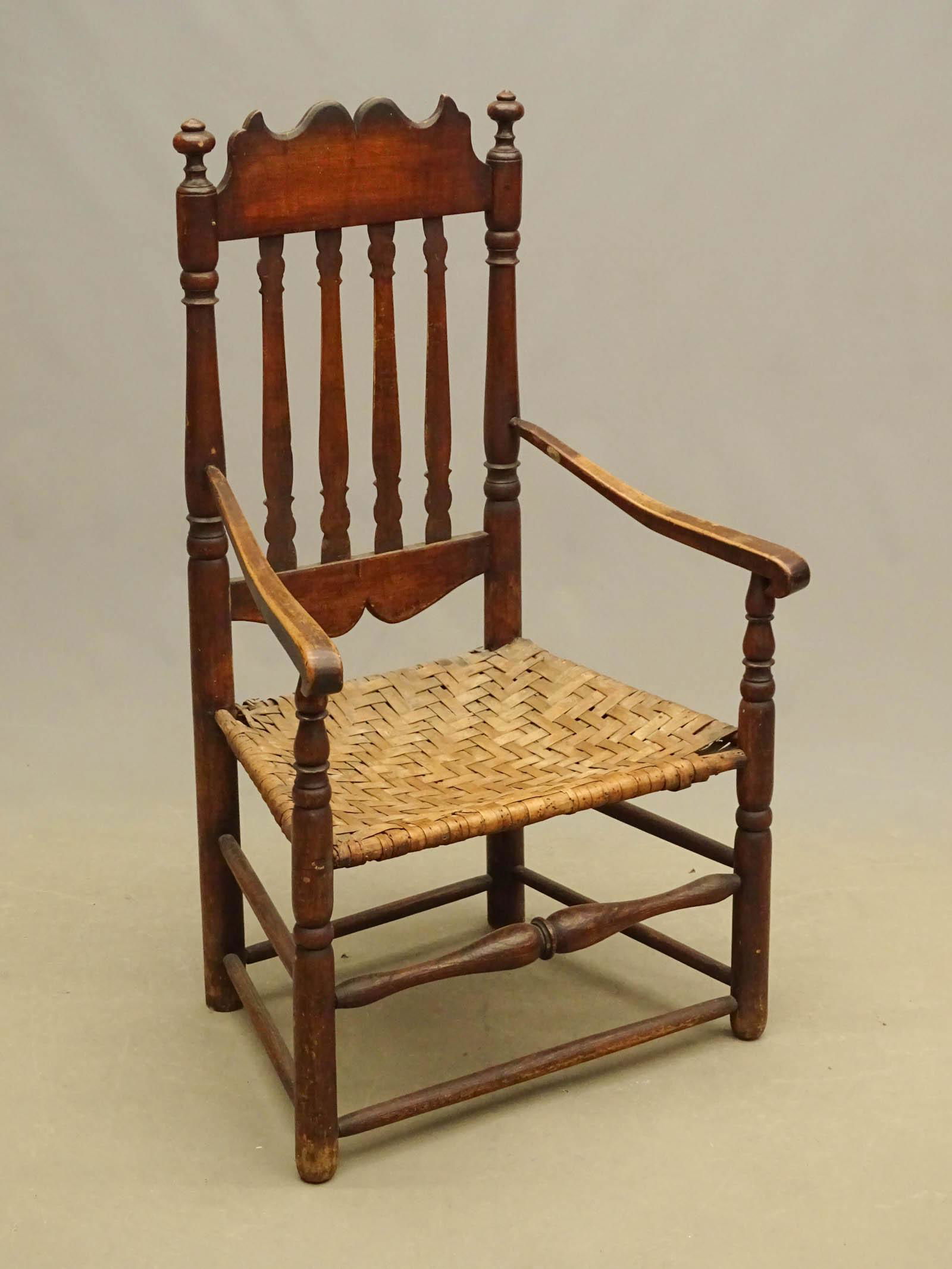 18th c. Banister Back Armchair (1 of 3)