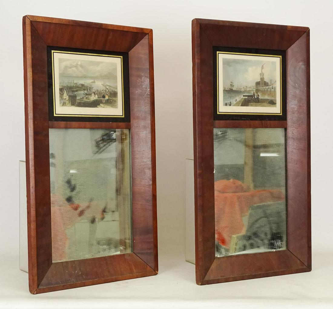 Pair 19th c. Ogee Mirrors (1 of 10)