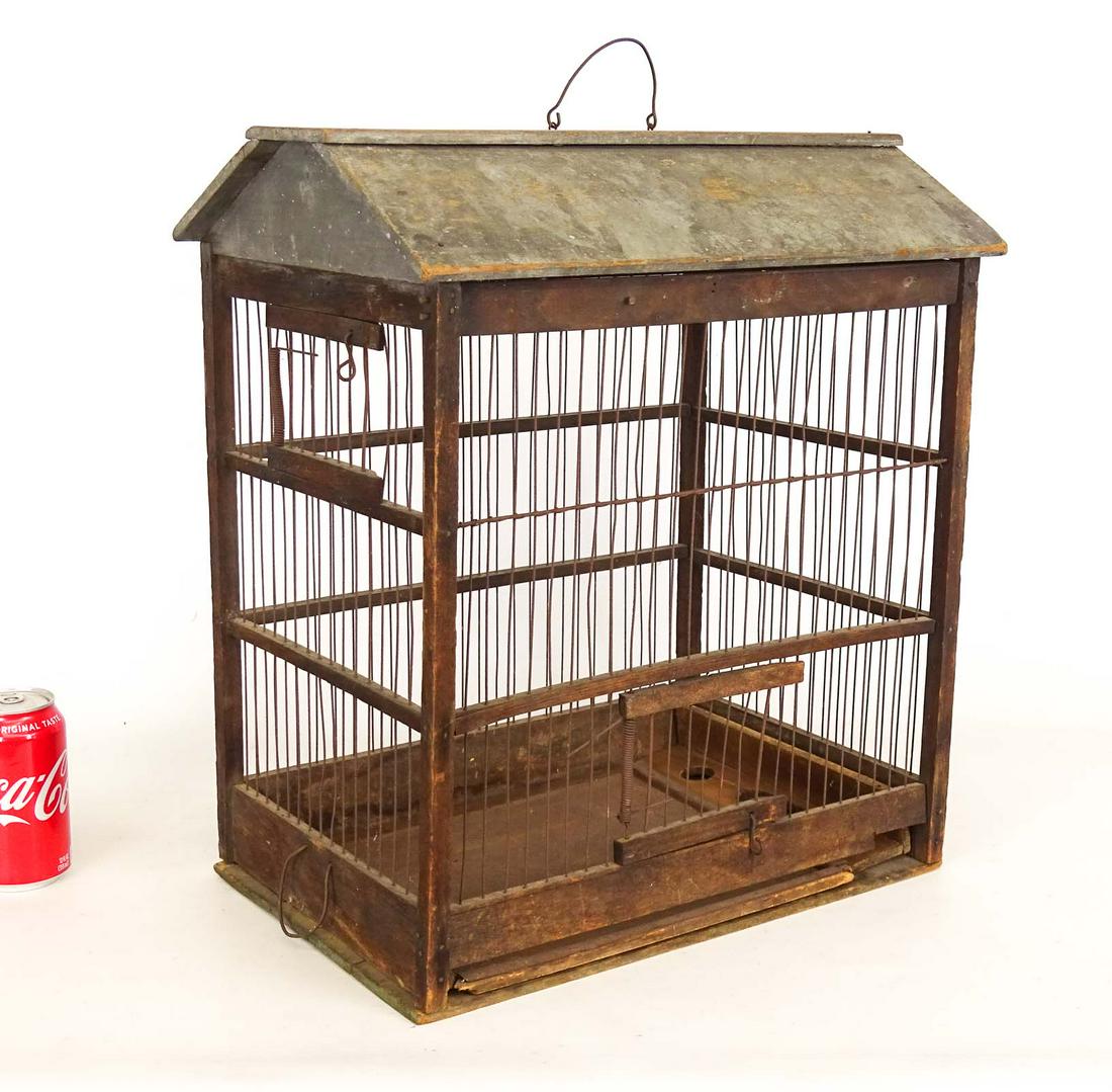 Early Wooden Bird Cage (1 of 5)