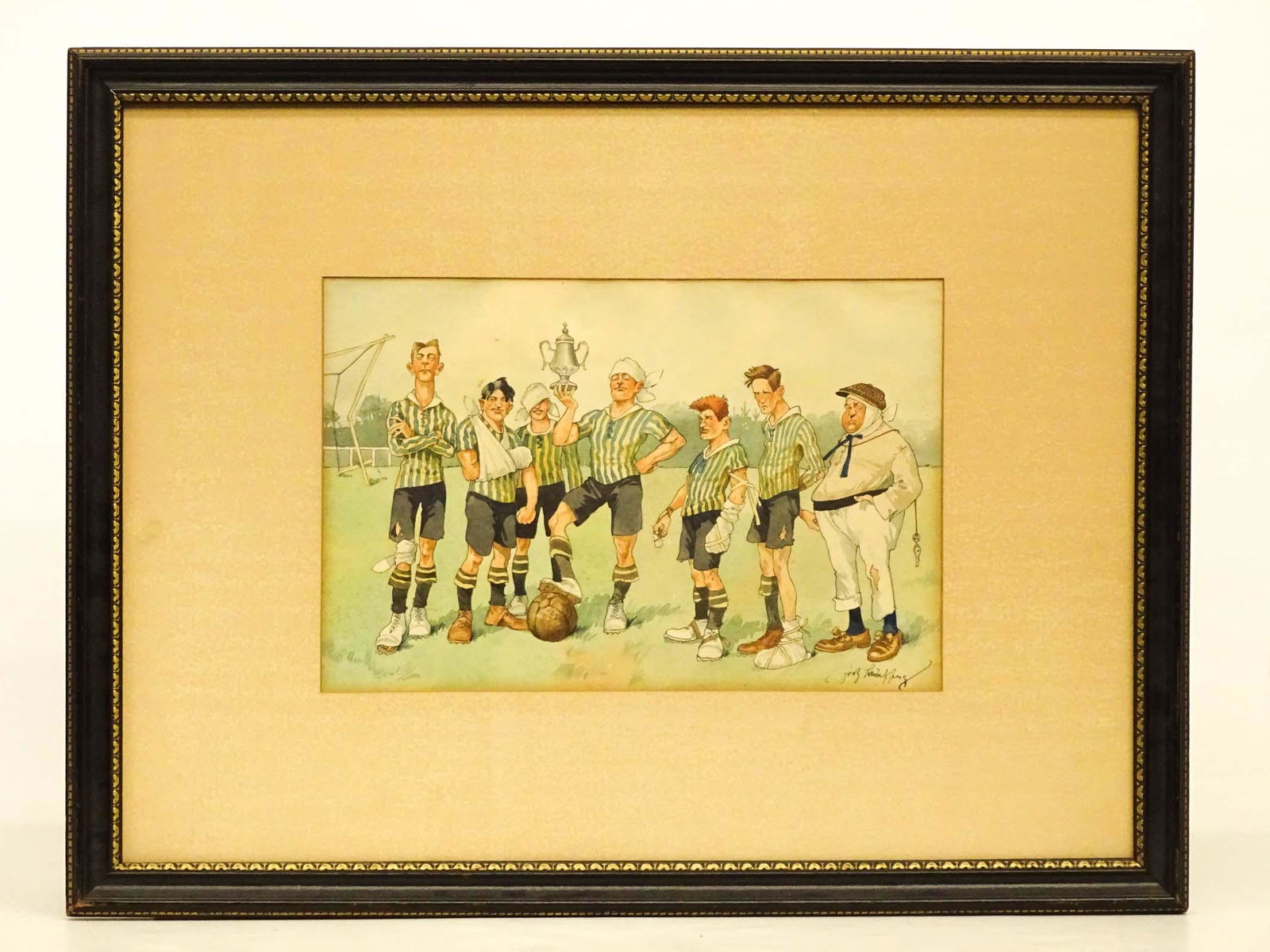 Watercolor of a Soccer Team (1 of 4)