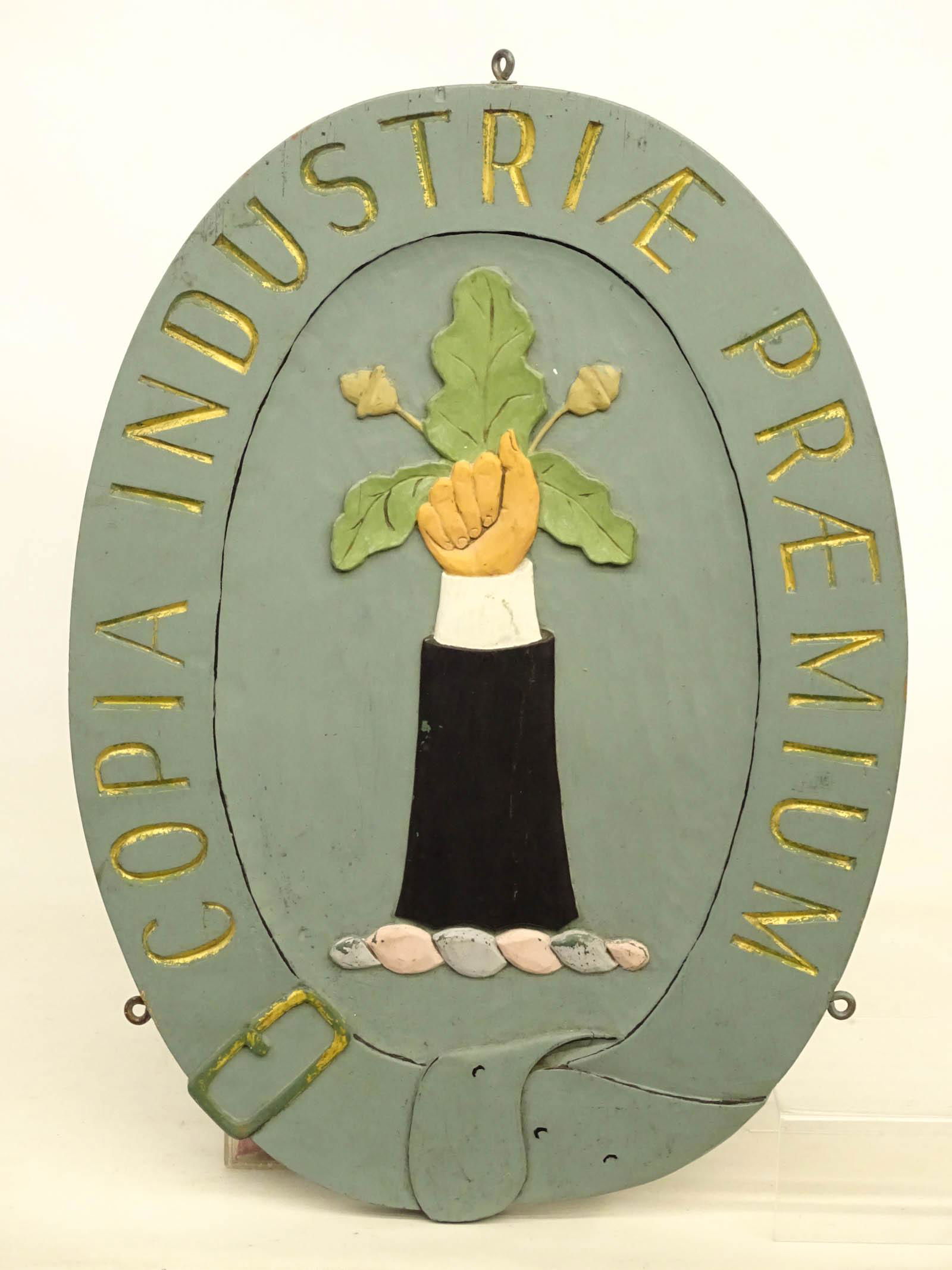 Coat of Arms Carved Sign (1 of 3)