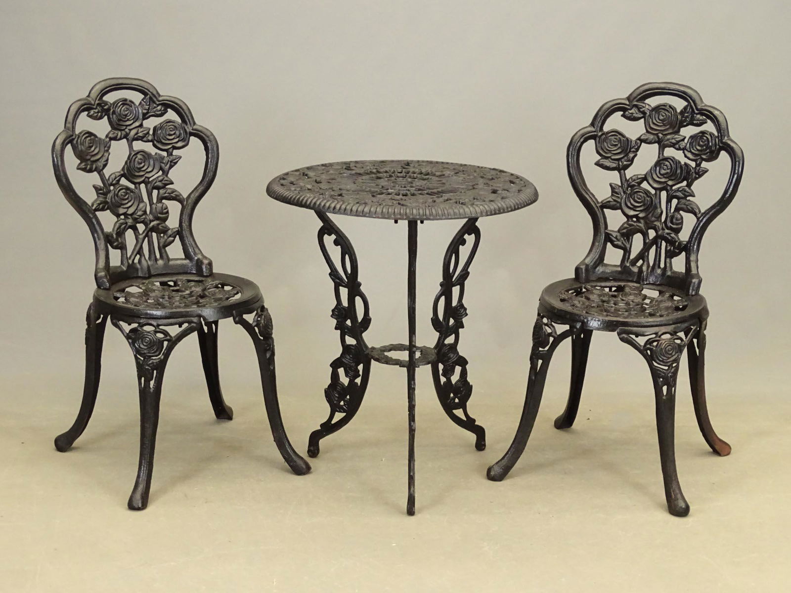 Cast Iron Three Piece Patio Set (1 of 8)