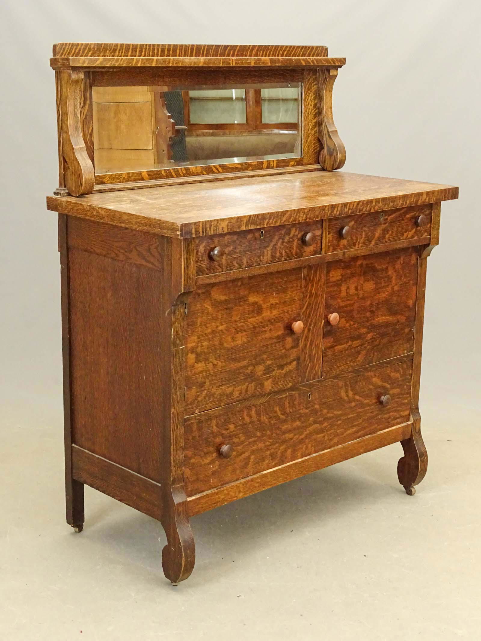 Victorian Oak Sideboard (1 of 6)