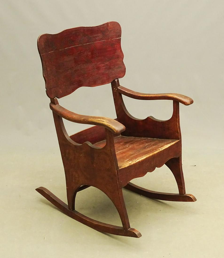 Folk Art Rocking Chair (1 of 4)