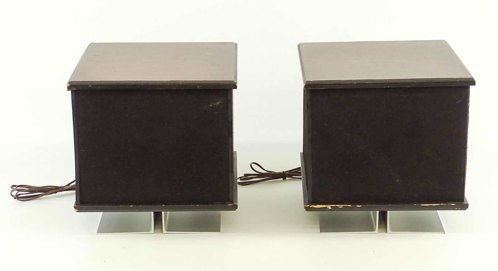 Pair 1960's Modernist Speakers (1 of 3)