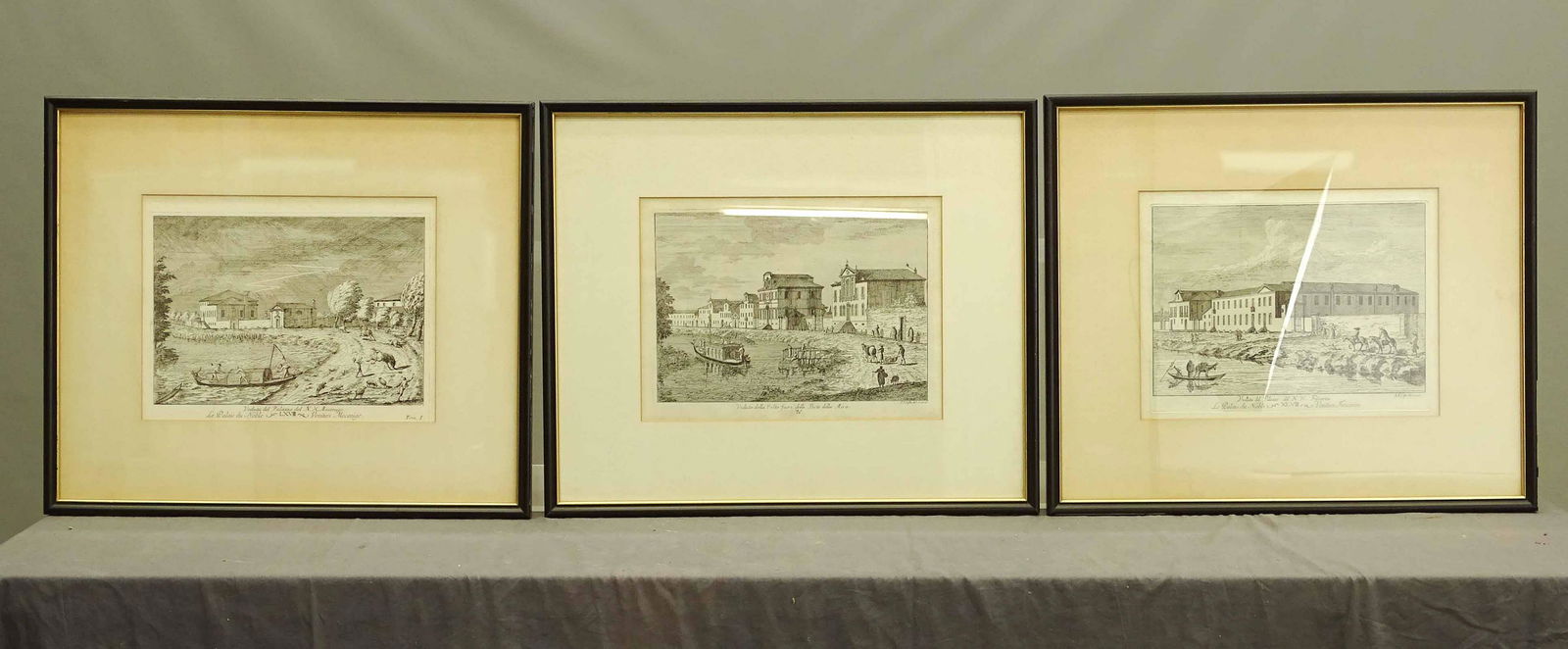 Antique Italian View Etchings (3) (1 of 5)
