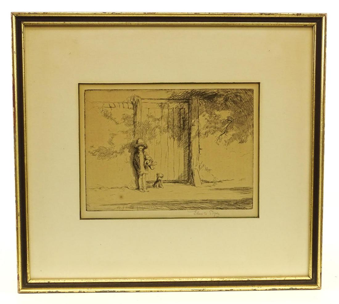 Etching by Eileen Alice Soper (1905-1990) (1 of 4)