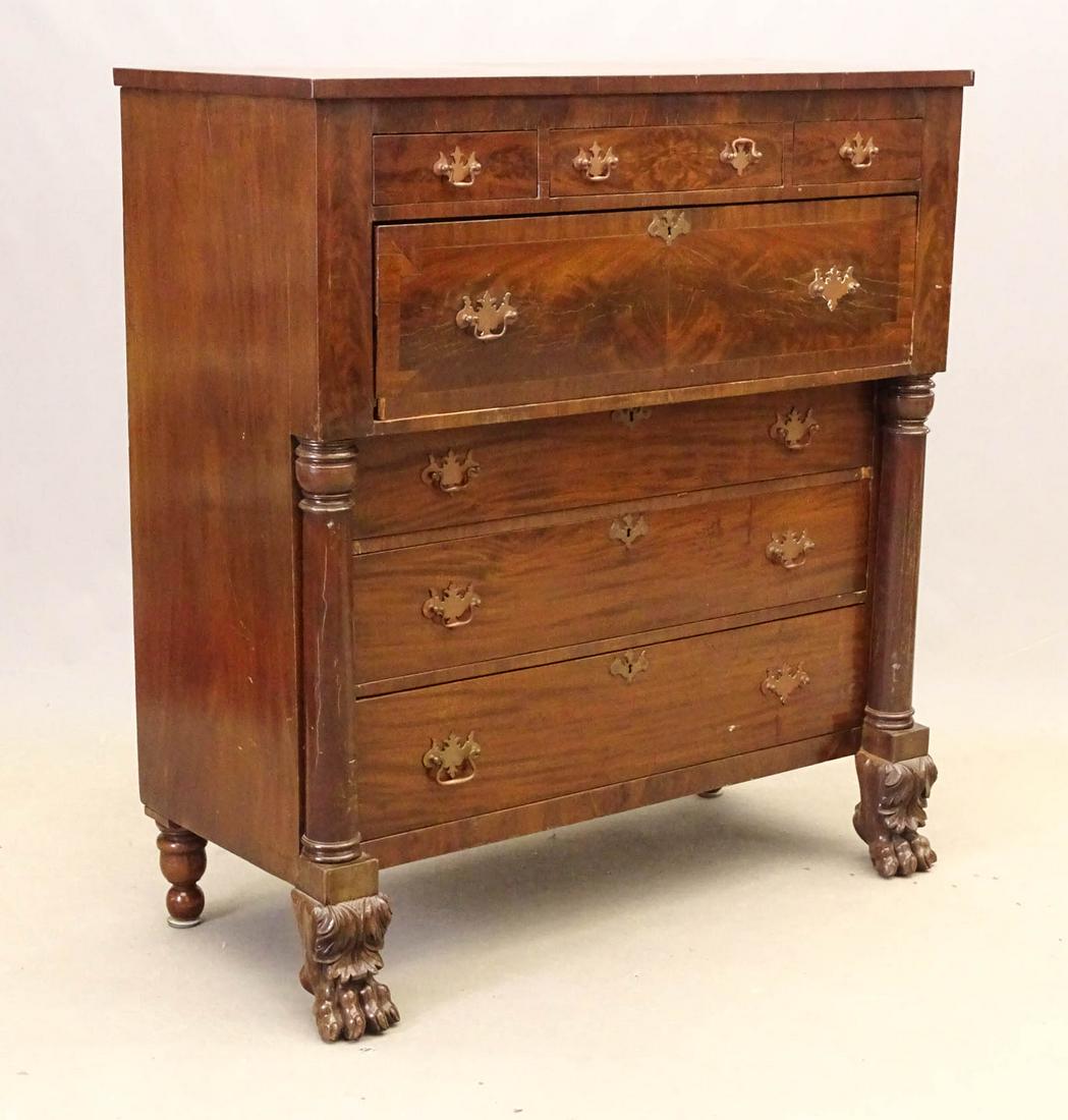 19th c. Empire Mahogany Chest of Drawers (1 of 11)
