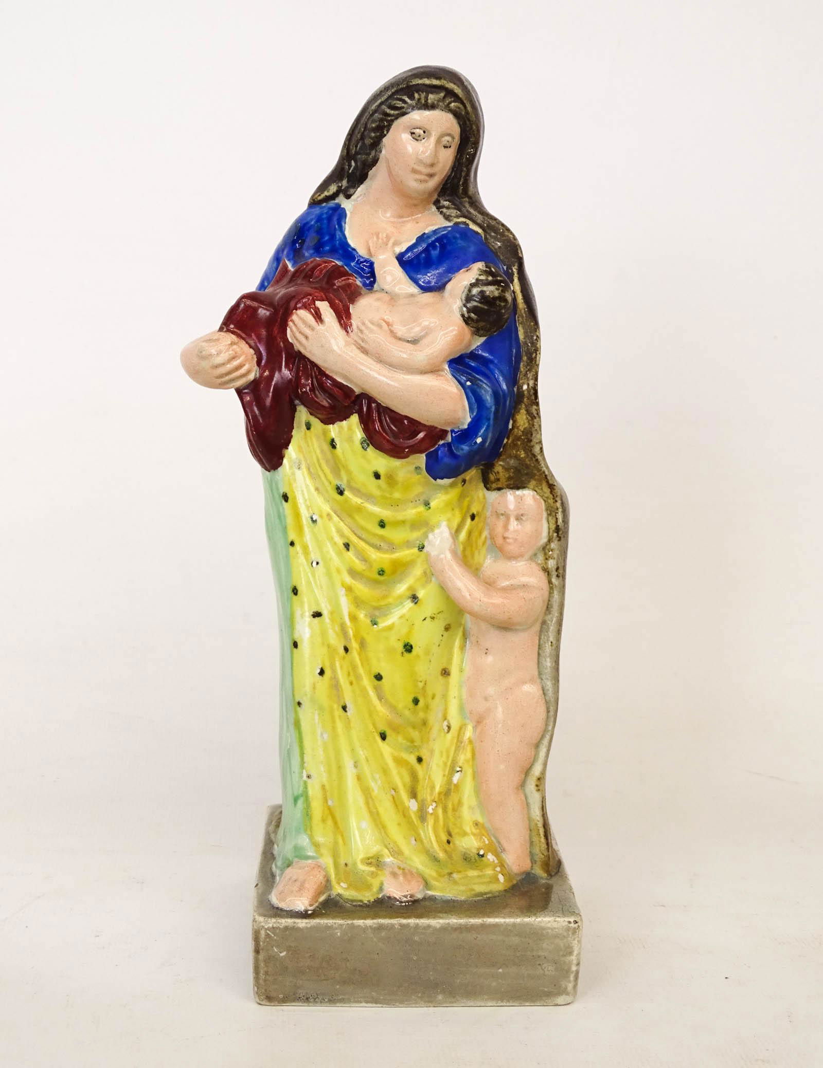 19th c. Pearl Ware Figurine (1 of 3)