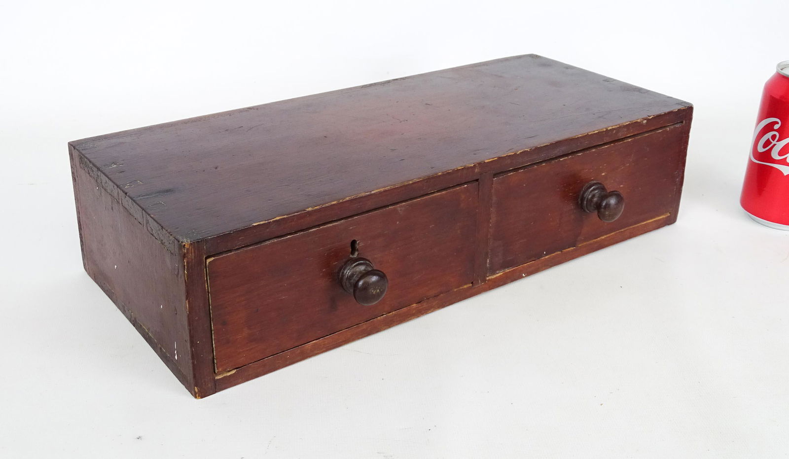 19th c. Two Drawer Box Jun 27, 2020 Copake Auction Inc. in NY