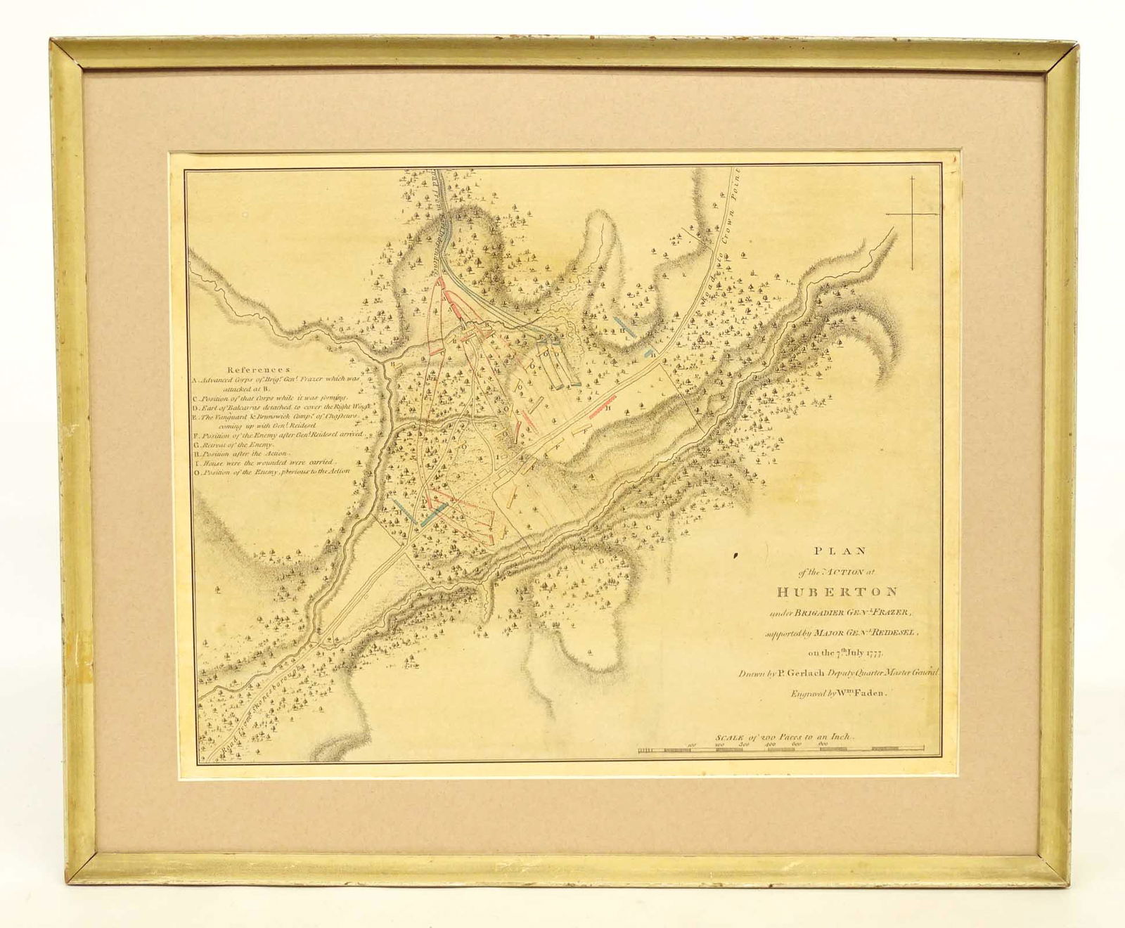 18th c. Battle Map (1 of 4)