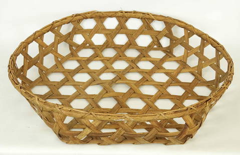 Cheese Basket: Early cheese basket. 25" D..