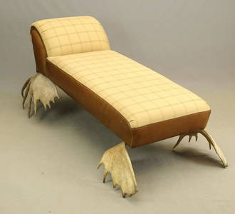 Adirondack Horn Settee