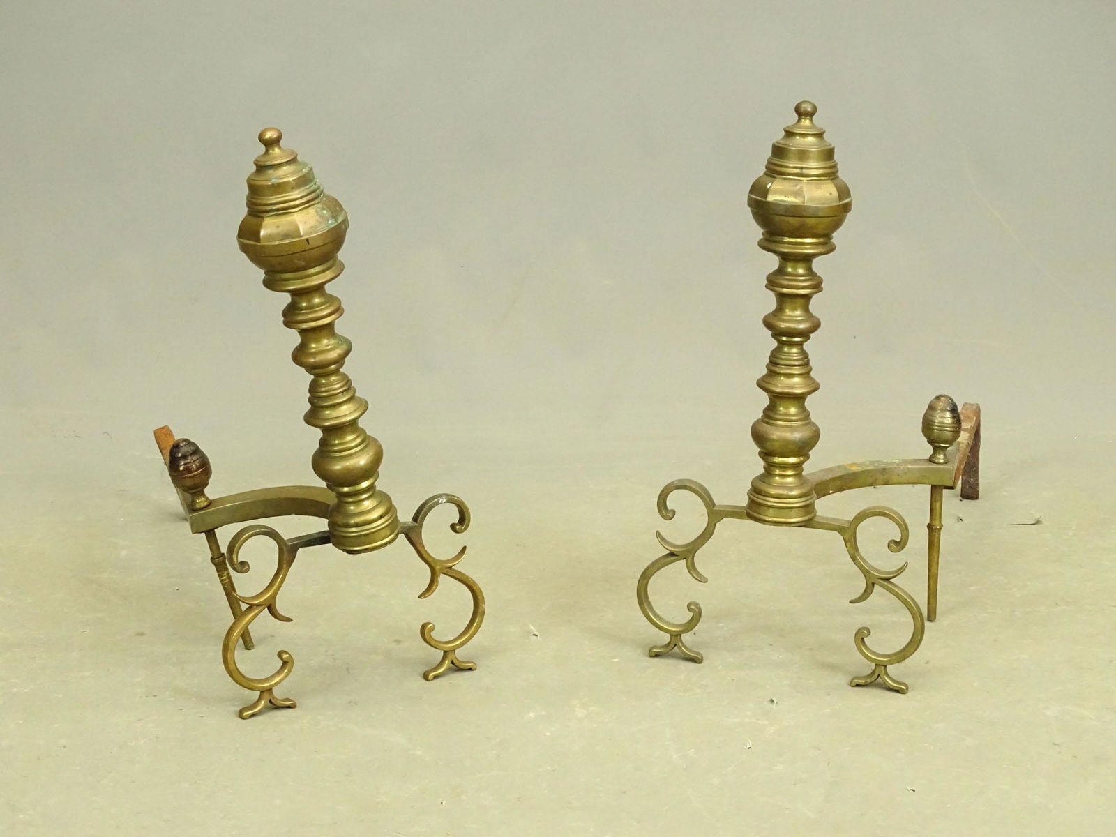 Pair 19th c. Empire Andirons (1 of 5)