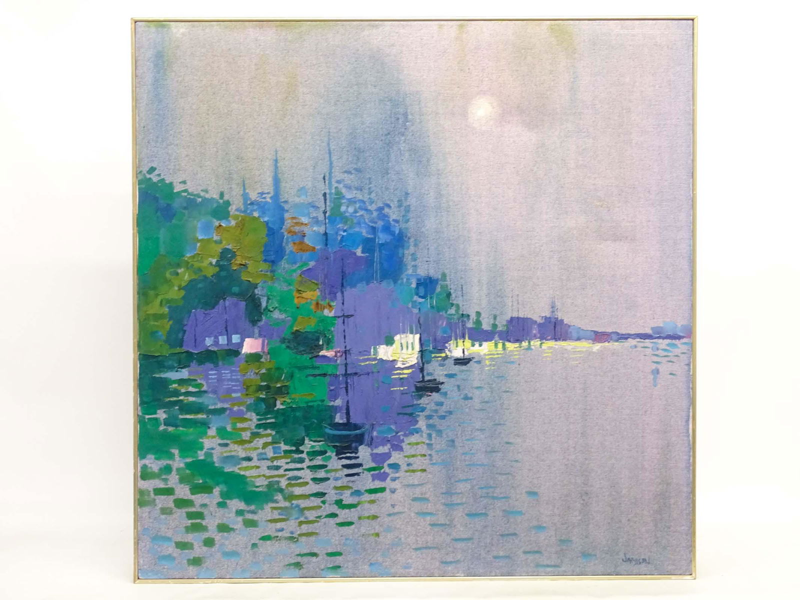 Painting, Modernist Subject Signed Jamison (1 of 3)