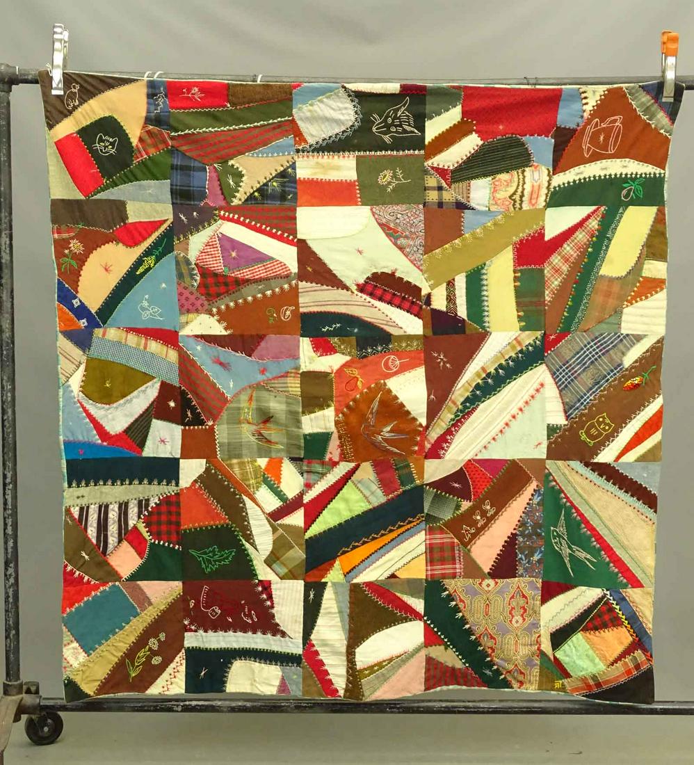 19th c. Crazy Quilt (1 of 4)