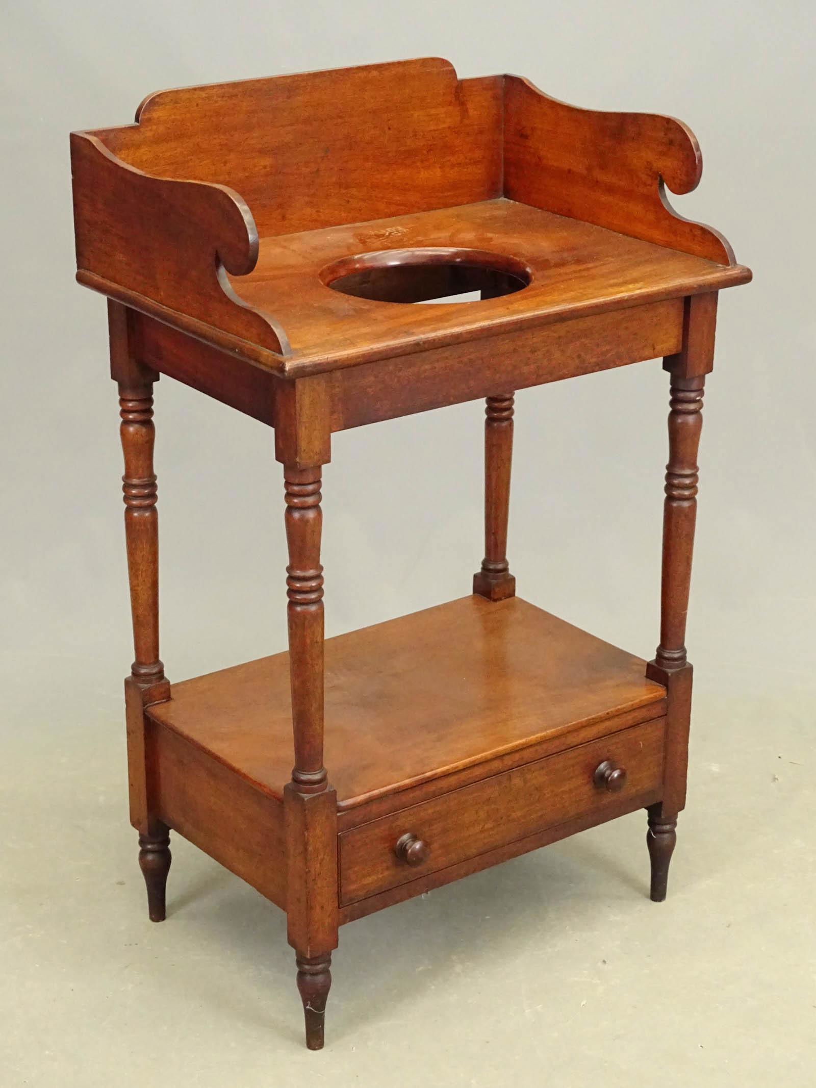 19th c. Sheraton Mahogany Stand (1 of 4)